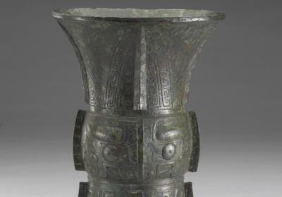 图片[2]-Zun wine vessel with animal-mask pattern, late Shang to Western Zhou period, c. 11th century BCE-China Archive